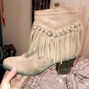 fringe ankle booties